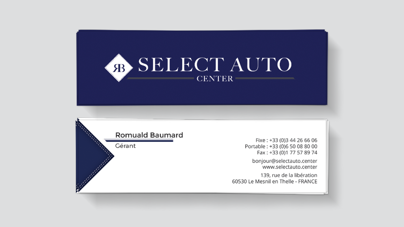 Select Auto Center - Carte de visite